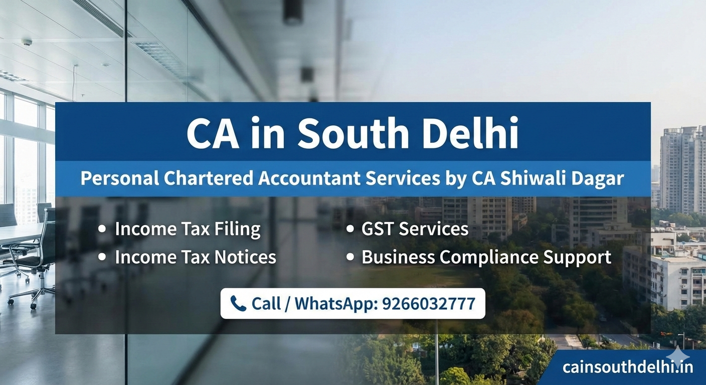CA in South Delhi | Chartered Accountant – CA Shiwali Dagar